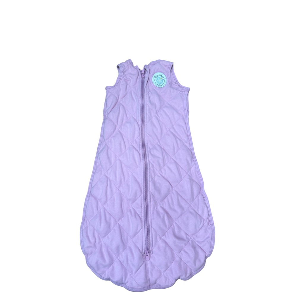 Dreamland Baby Dream Weighted Sleep Sack Pink Small 0-6M 8-16lbs Quilted Cotton